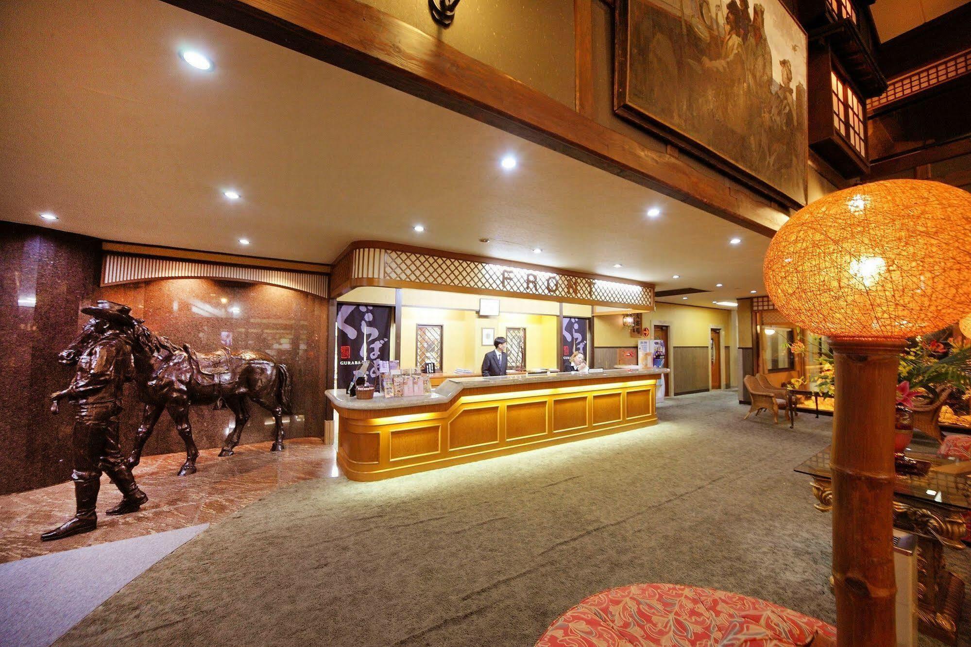Awara Onsen Hot Spring Koubou Gurabaatei Hotell Exteriör bild